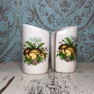 Vintage Mushroom Salt and Pepper Shakers